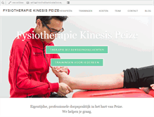 Tablet Screenshot of fysiotherapie-kinesis.nl